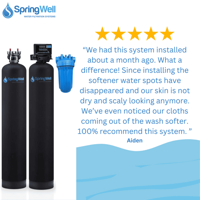 Water Filter and Salt Based Water Softener System